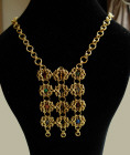 hoshen brass chainmaile necklace